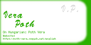 vera poth business card